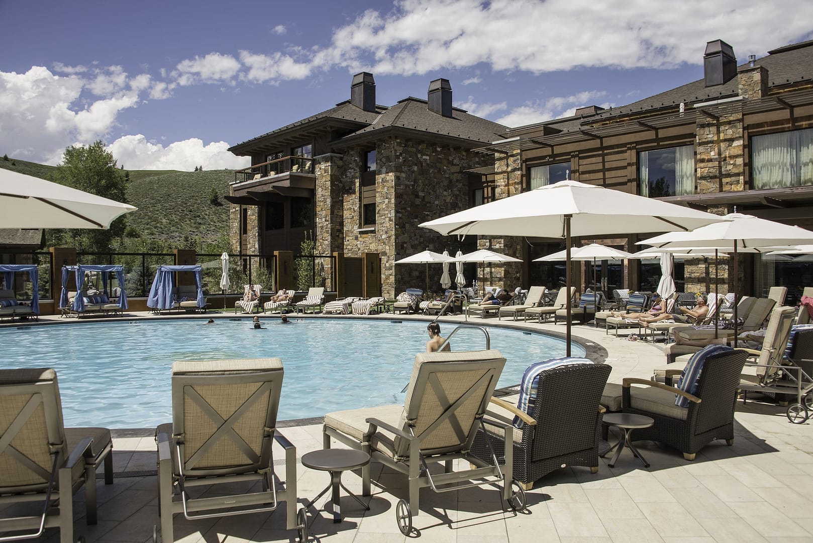 Pool view of Sun Valley Lodge