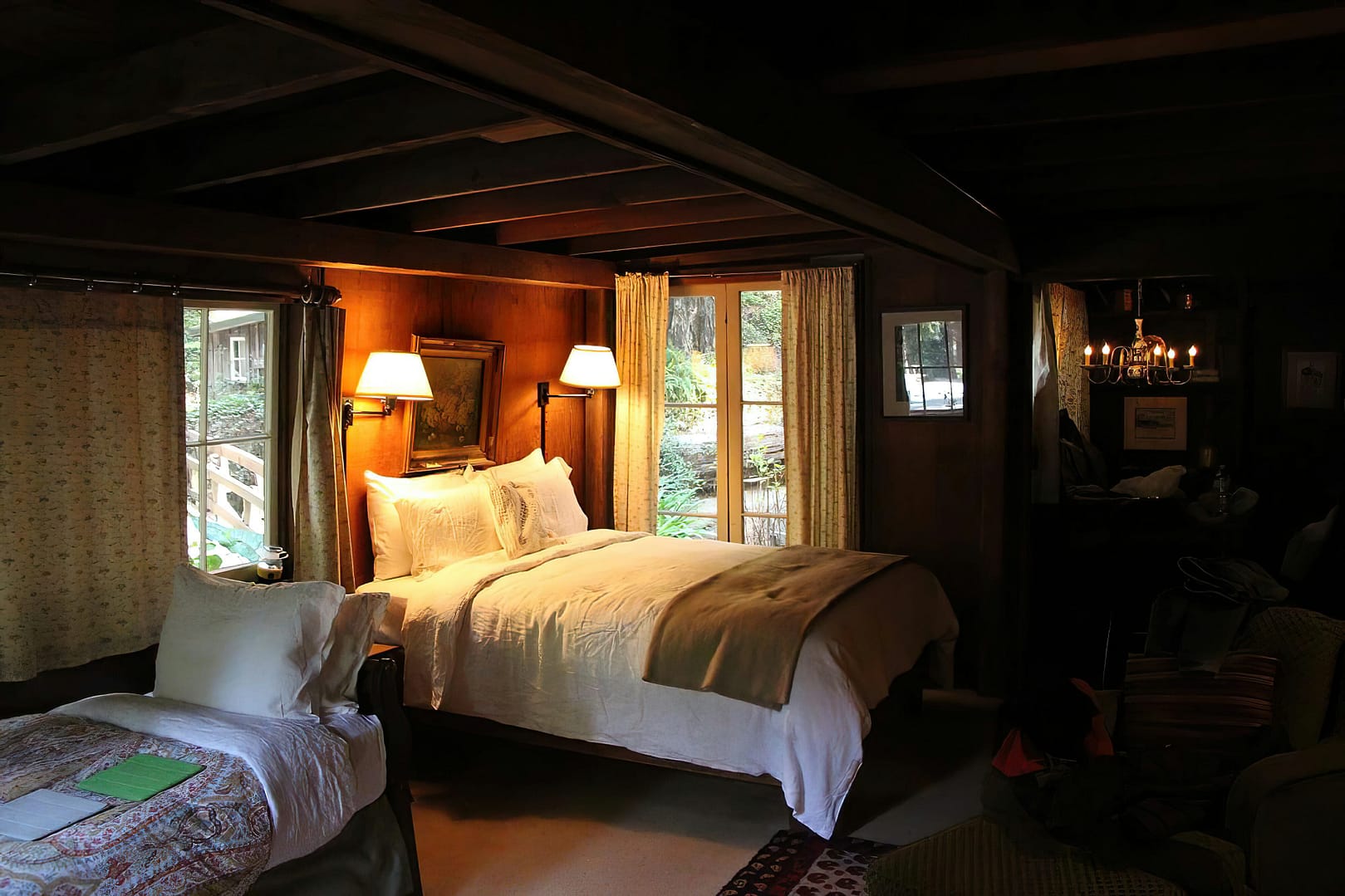 Bedroom view of Deetjen's Big Sur Inn