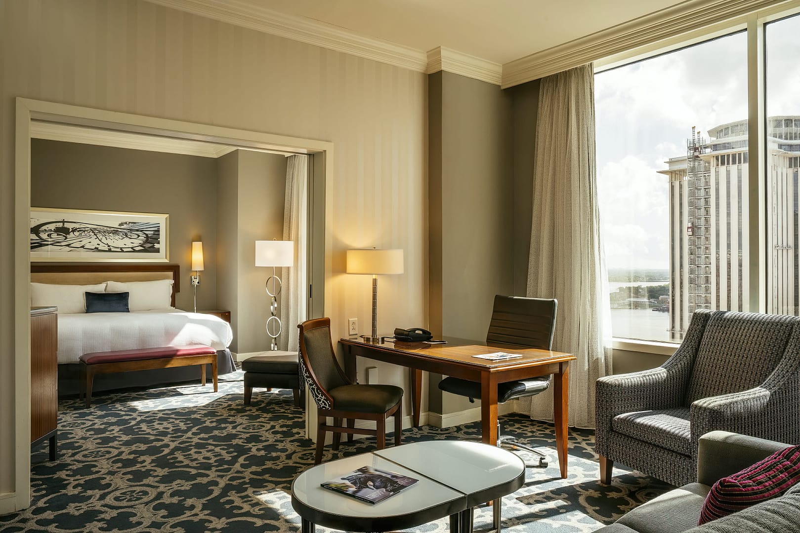 Bedroom view of Loews New Orleans Hotel