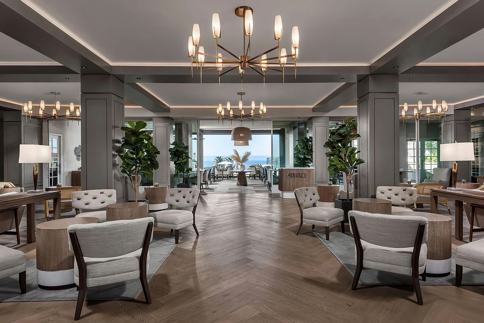 Lobby view of L'Auberge Del Mar