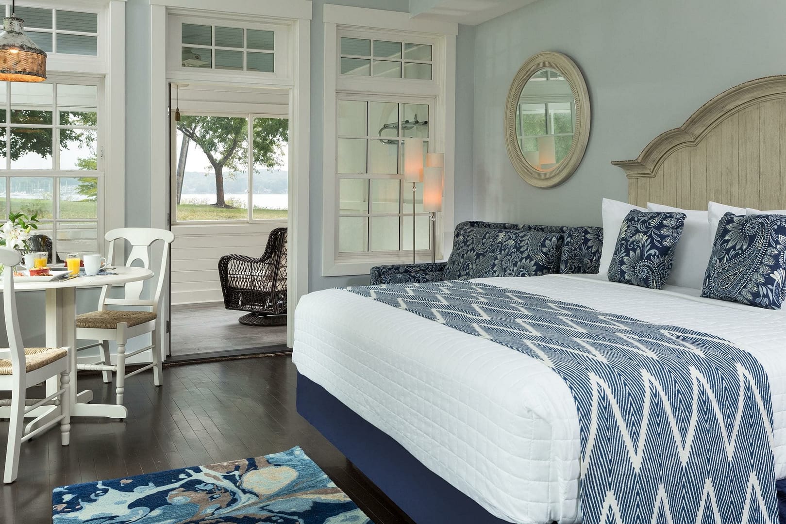 Bedroom view of The Hotel Saugatuck