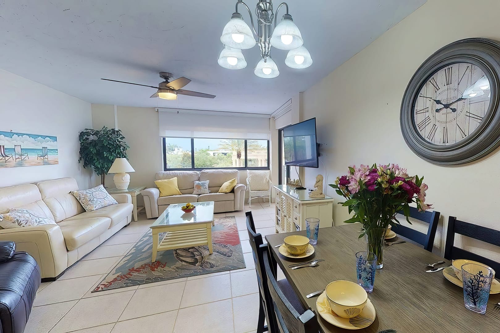 Living room view of Siesta Sands Beach Resort