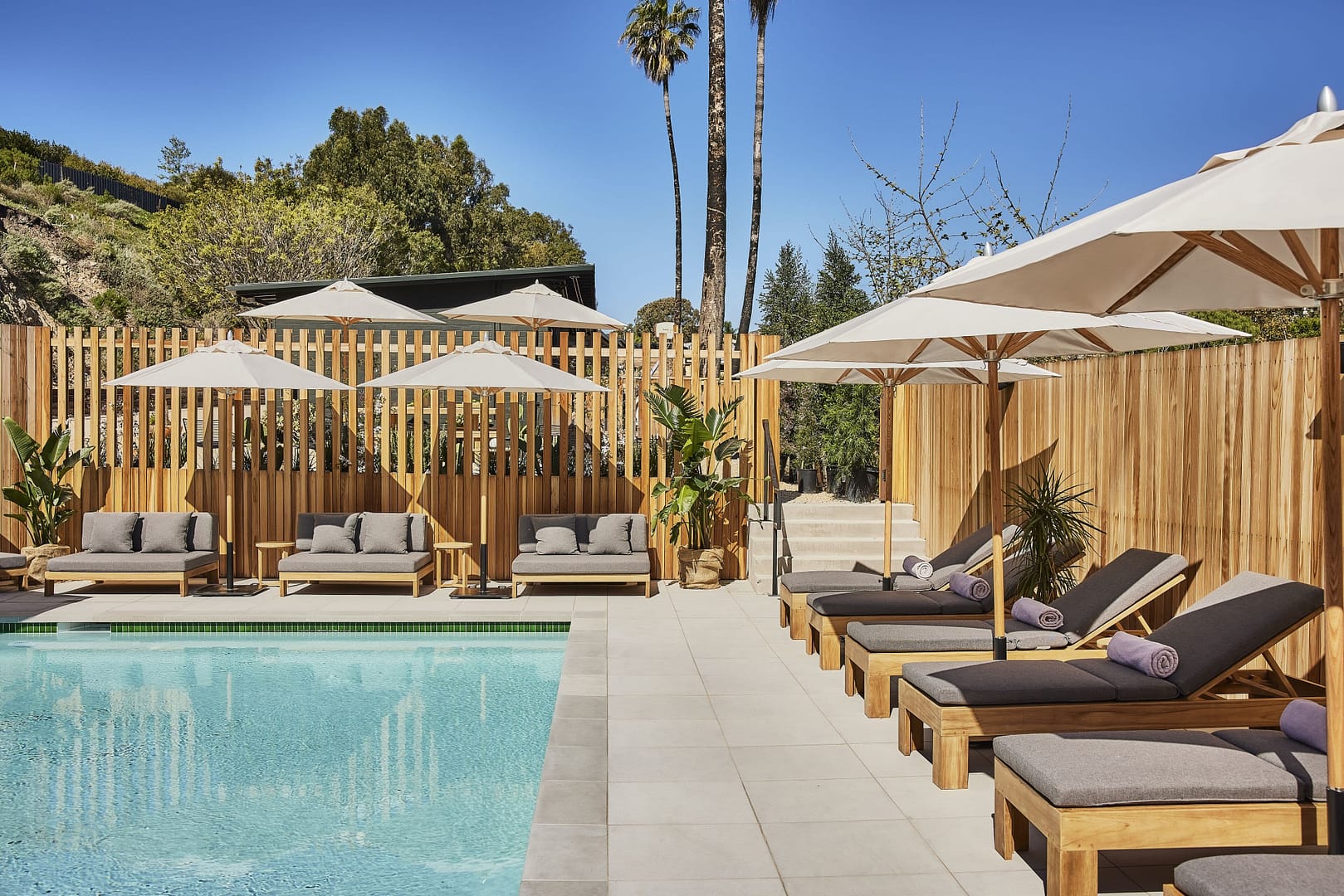 Pool view of Hotel June Malibu