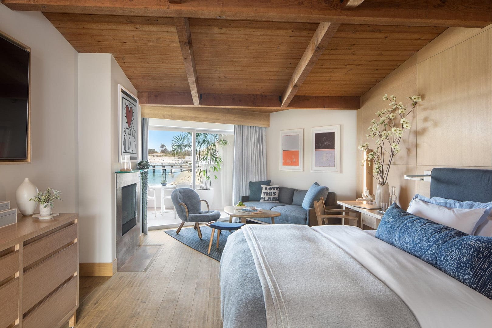 Bedroom view of Malibu Beach Inn