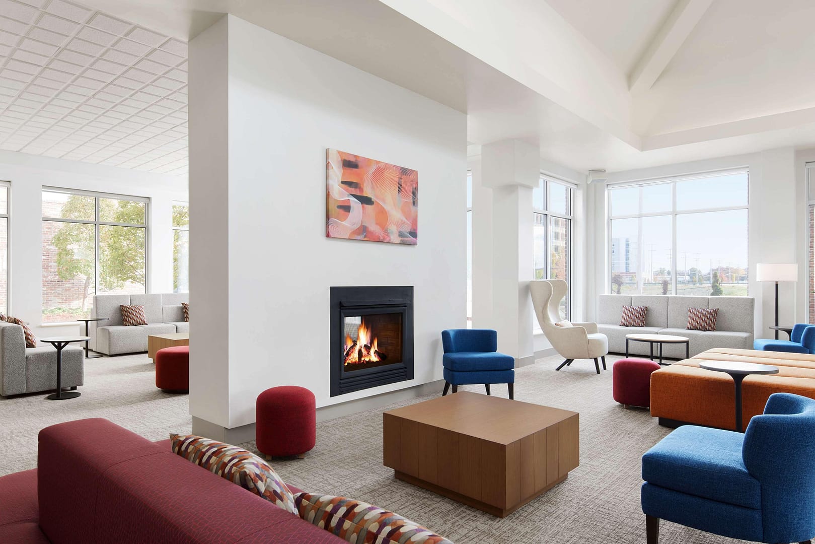 Living room view of Hilton Garden Inn Providence Airport/Warwick