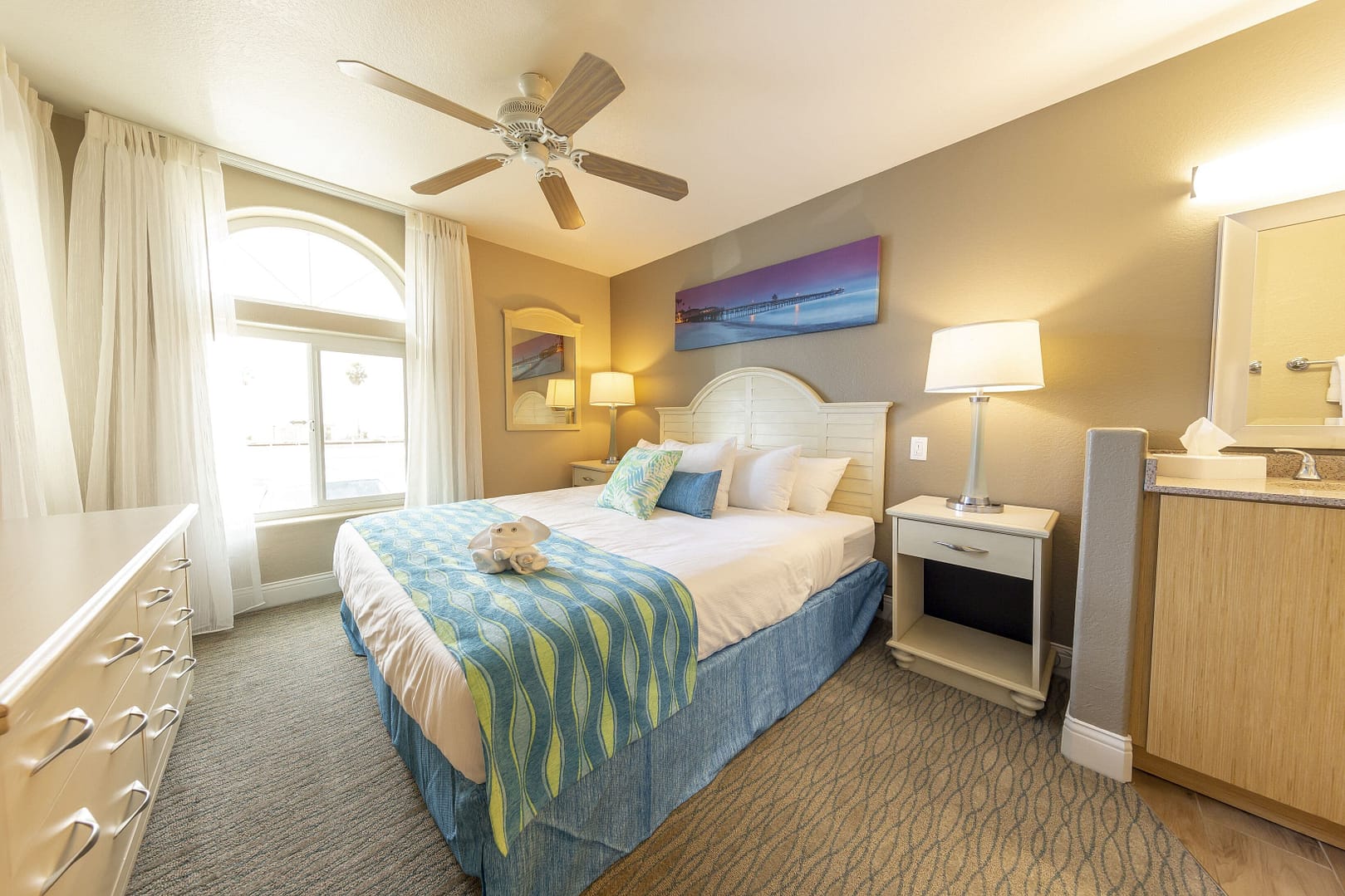 Bedroom view of Capistrano Surfside Inn