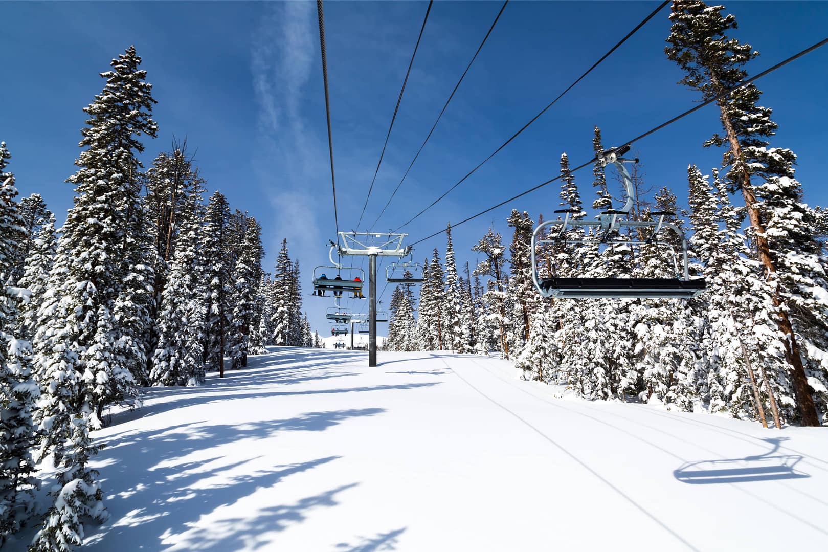 Ski Chair Lift at Breckenridge ski resort, Colorado