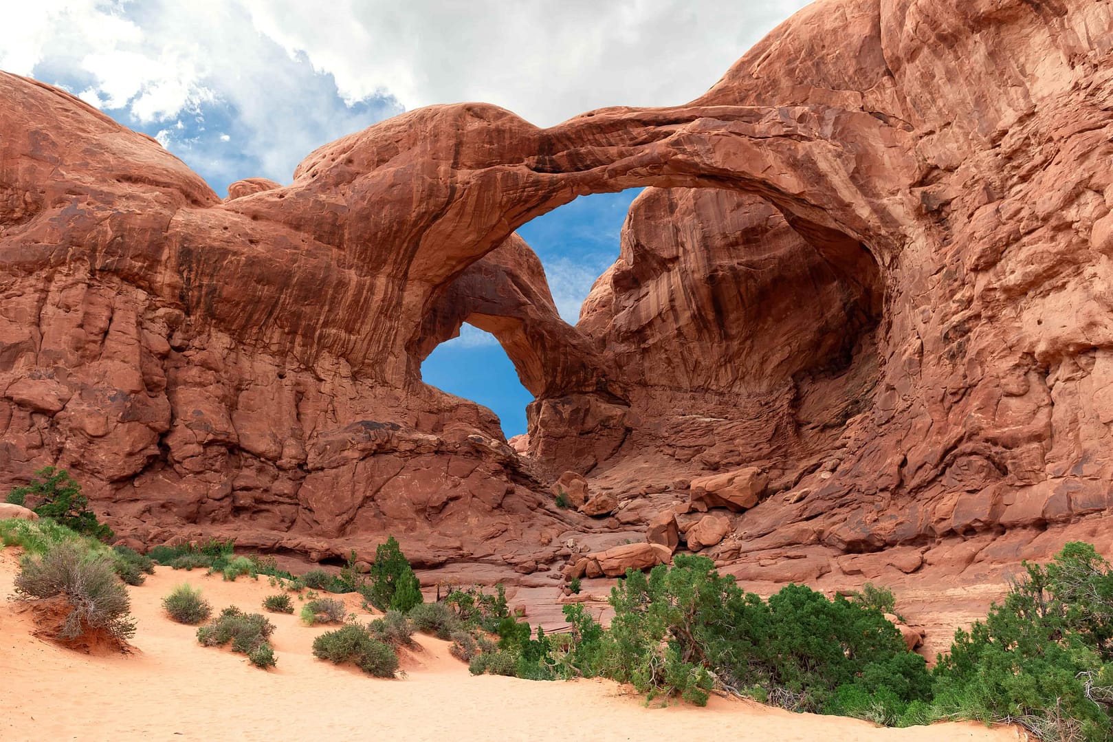 Double Arch in Utah Arches National Park