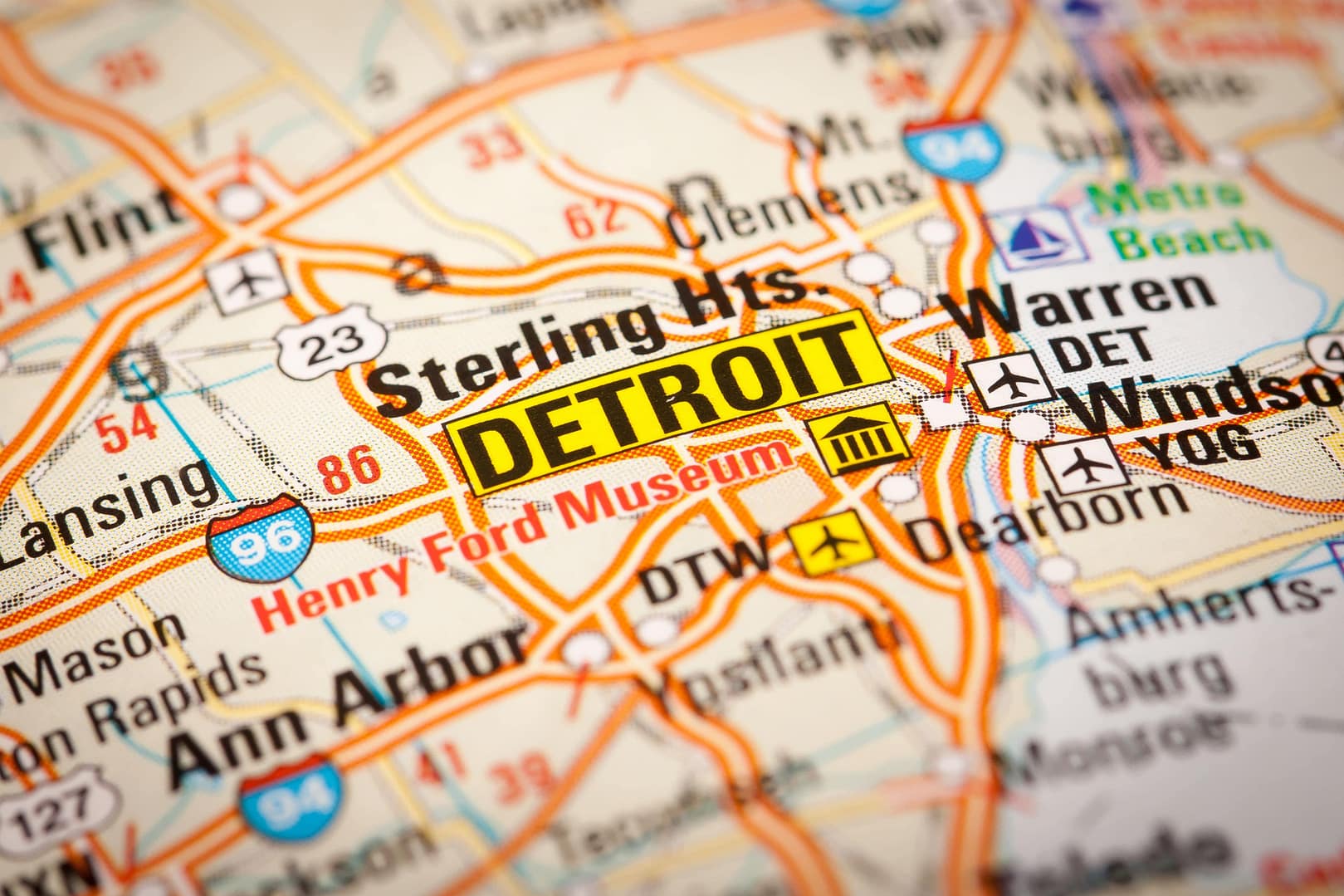 Detroit map