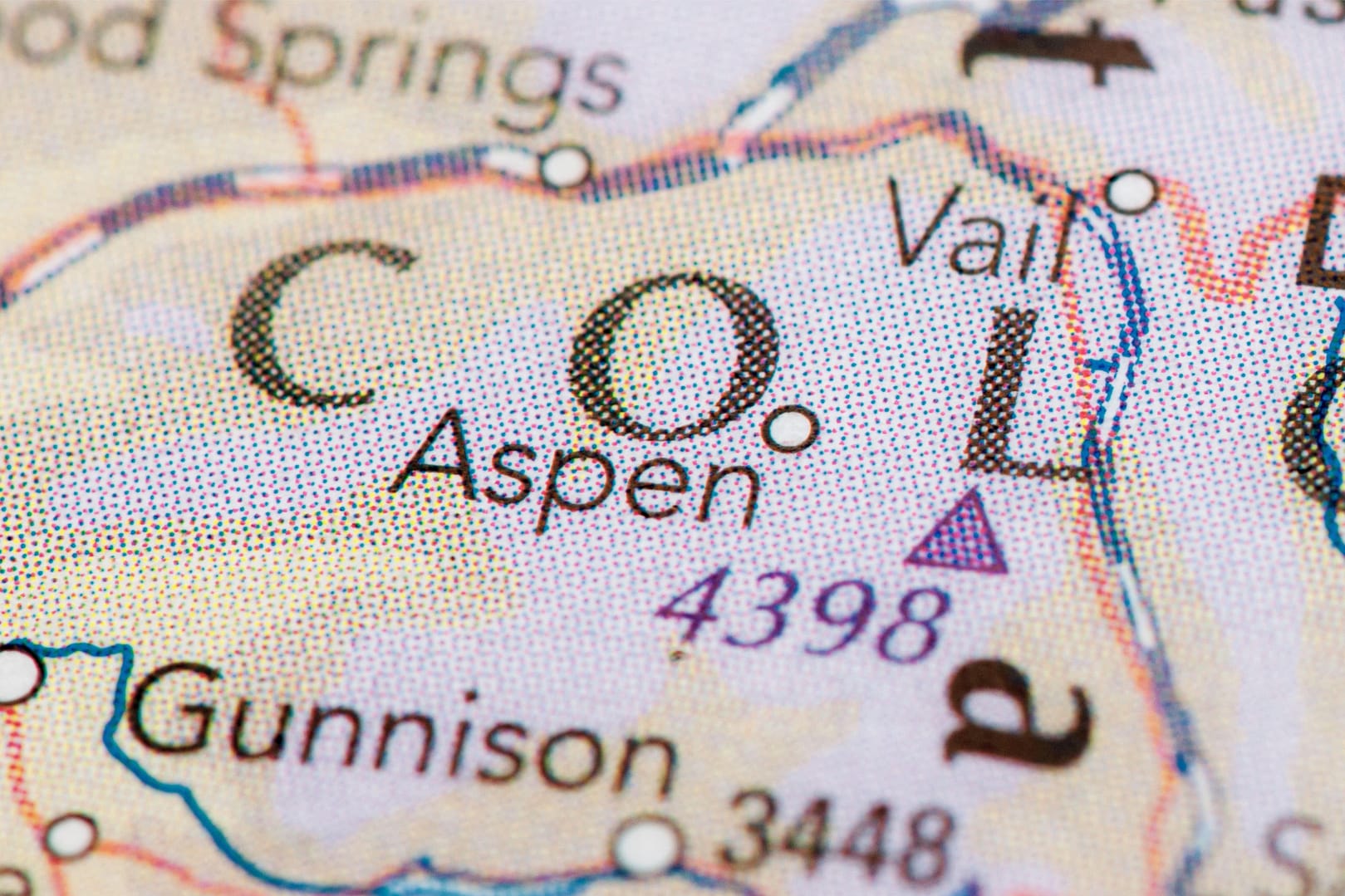 Map of Aspen, Colorado