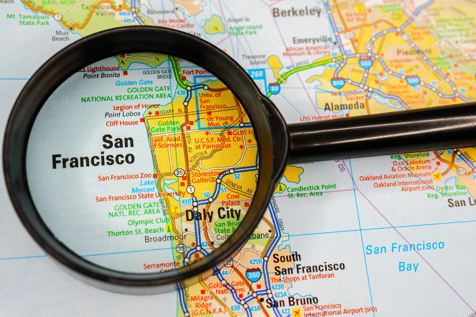 San Francisco, USA map