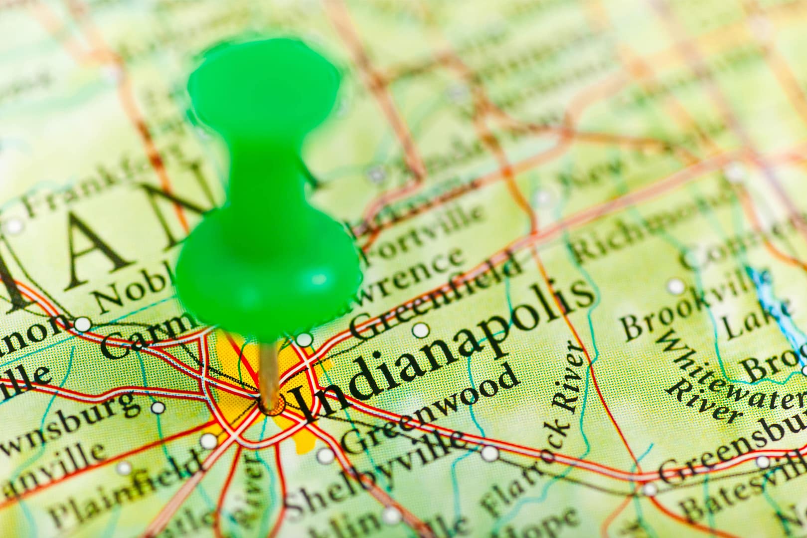 Indianapolis, IN map