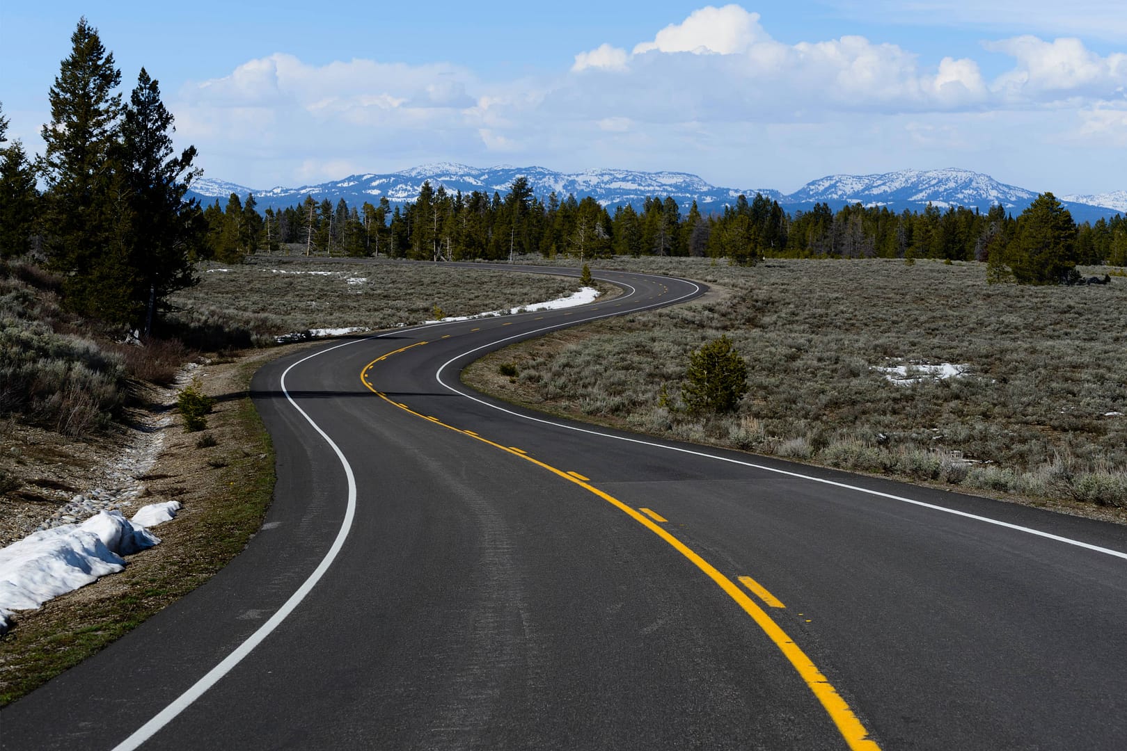 The road to Jacksone Hole, Wyoming