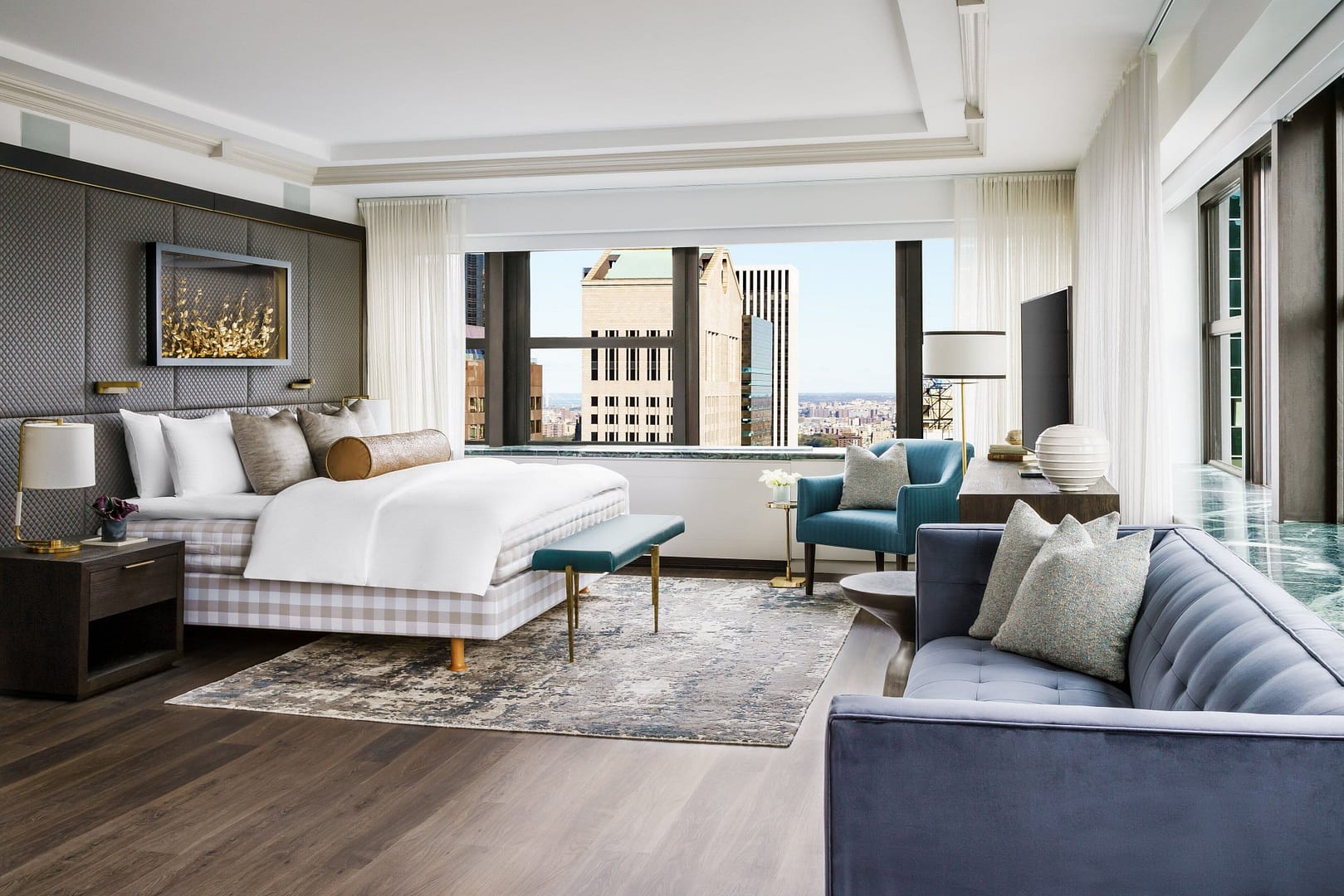 Bedroom view of The Towers at Lotte New York Palace