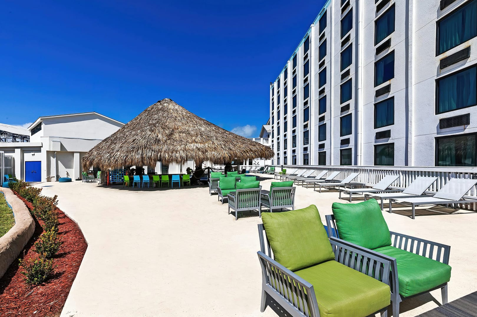 Patio view of Holiday Inn Resort South Padre Island-Beach Front, an IHG Hotel