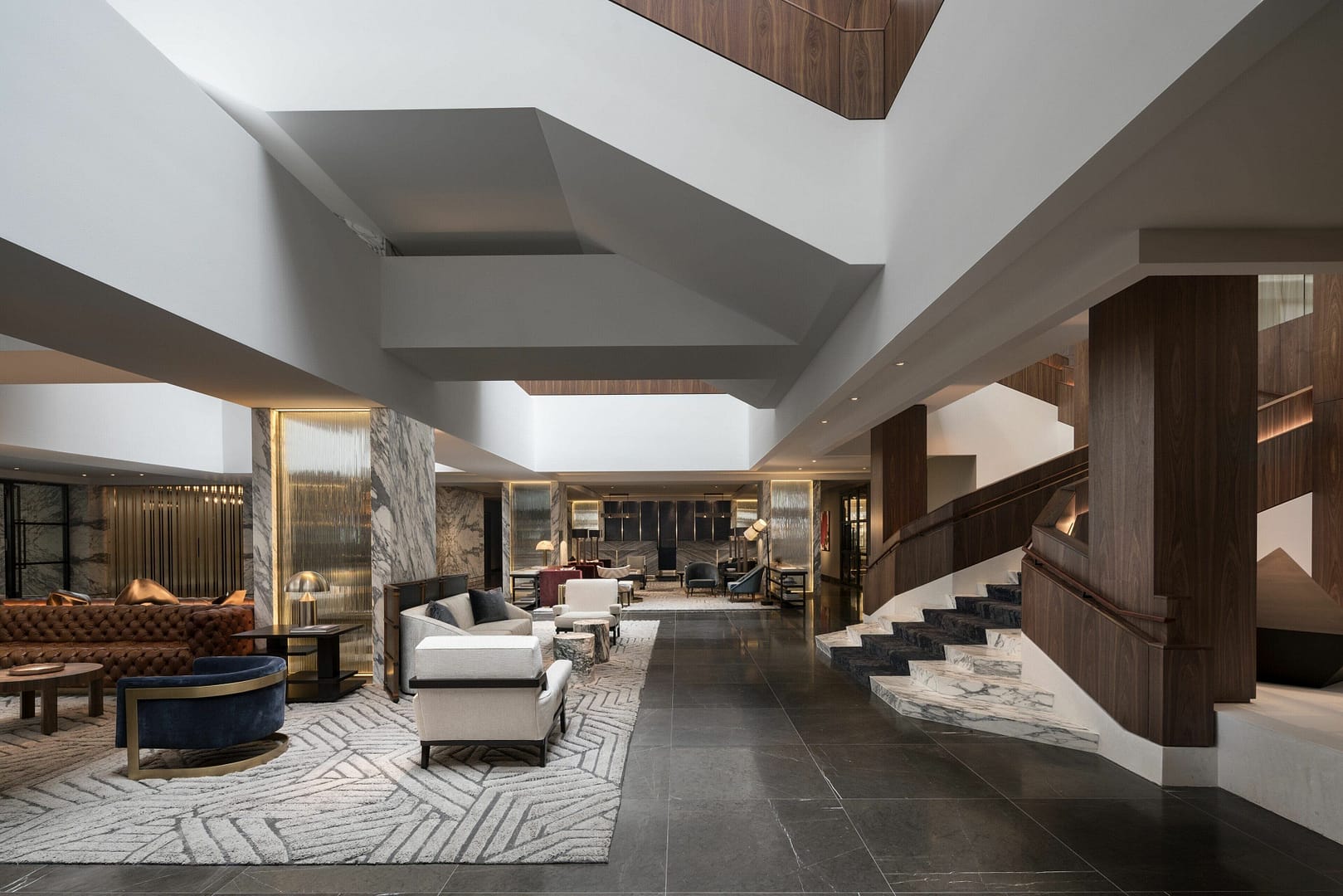 Lobby view of Four Seasons Hotel Houston