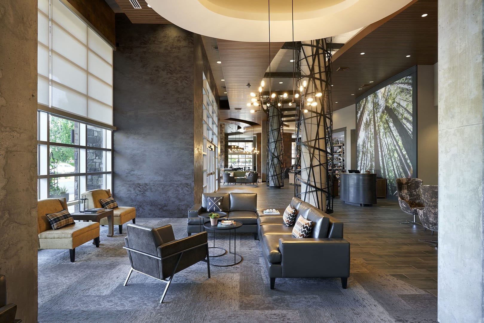 Lobby view of Archer Hotel Redmond