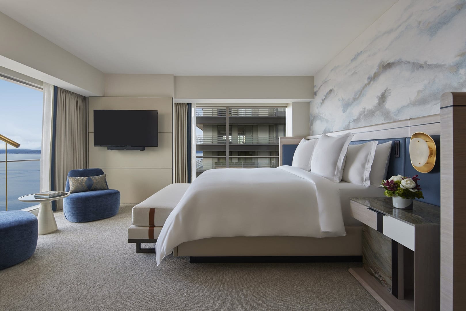 Bedroom view of Four Seasons Hotel Seattle