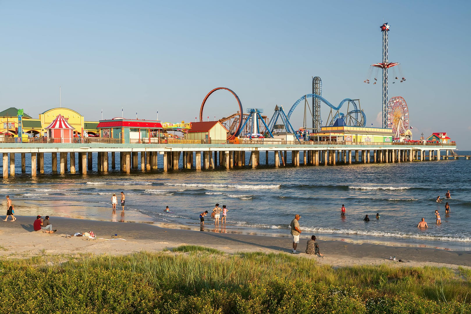 Galveston beach in Houston