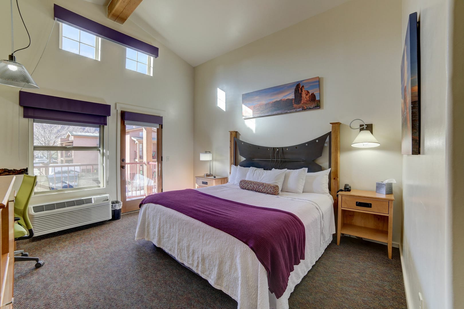 Bedroom view of The Gonzo Inn