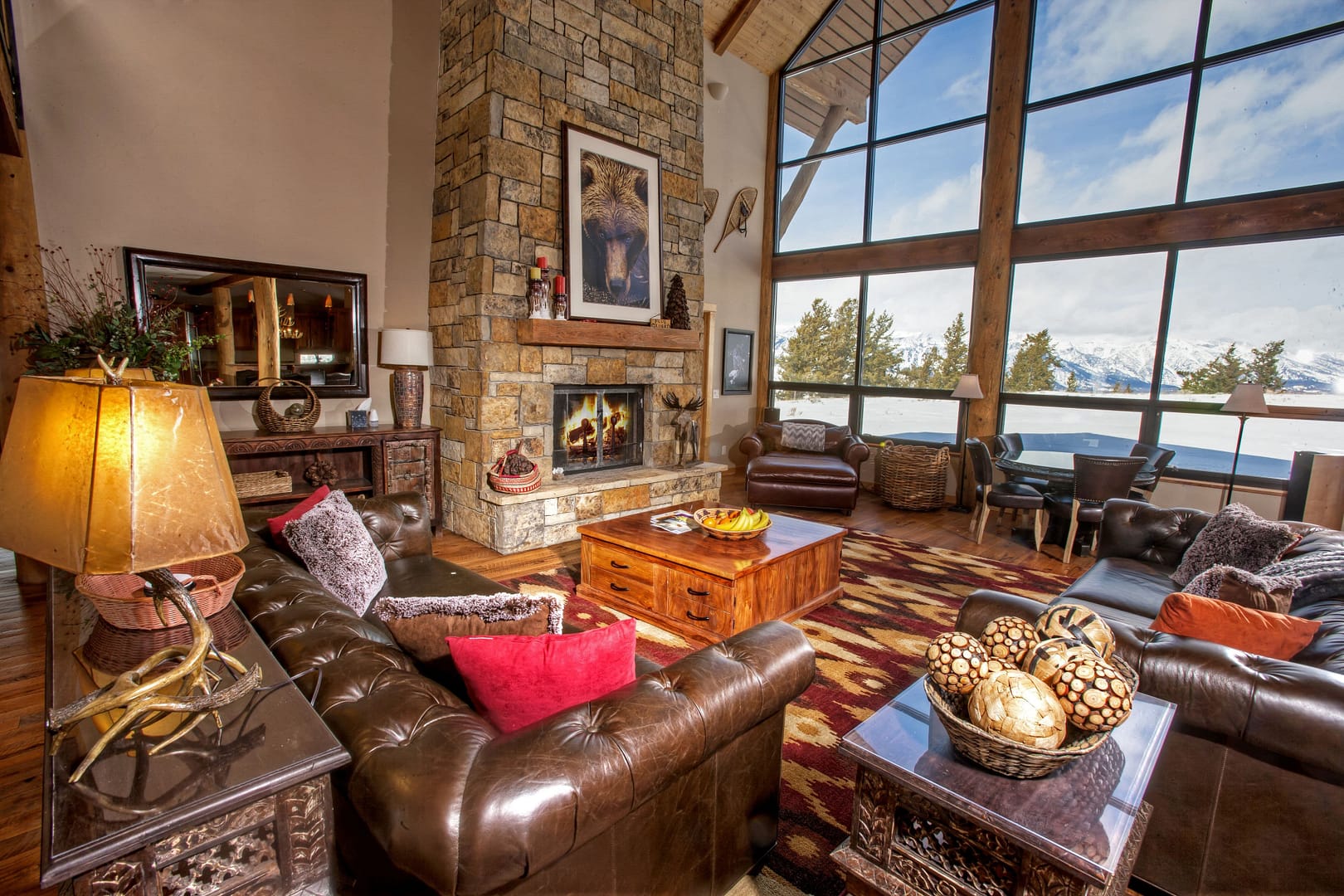 Living room view of Spring Creek Ranch