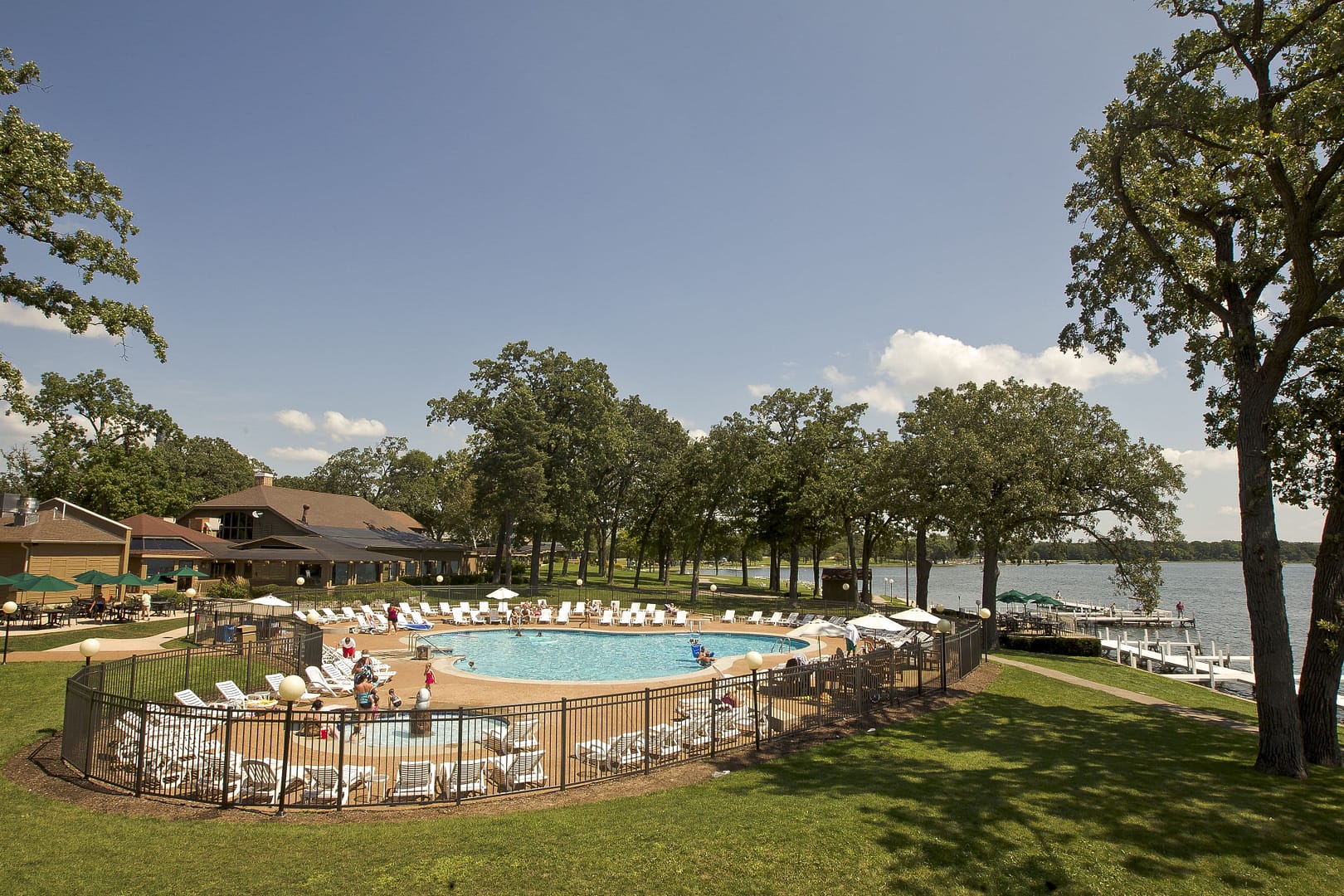 Pool view of Lake Lawn Resort
