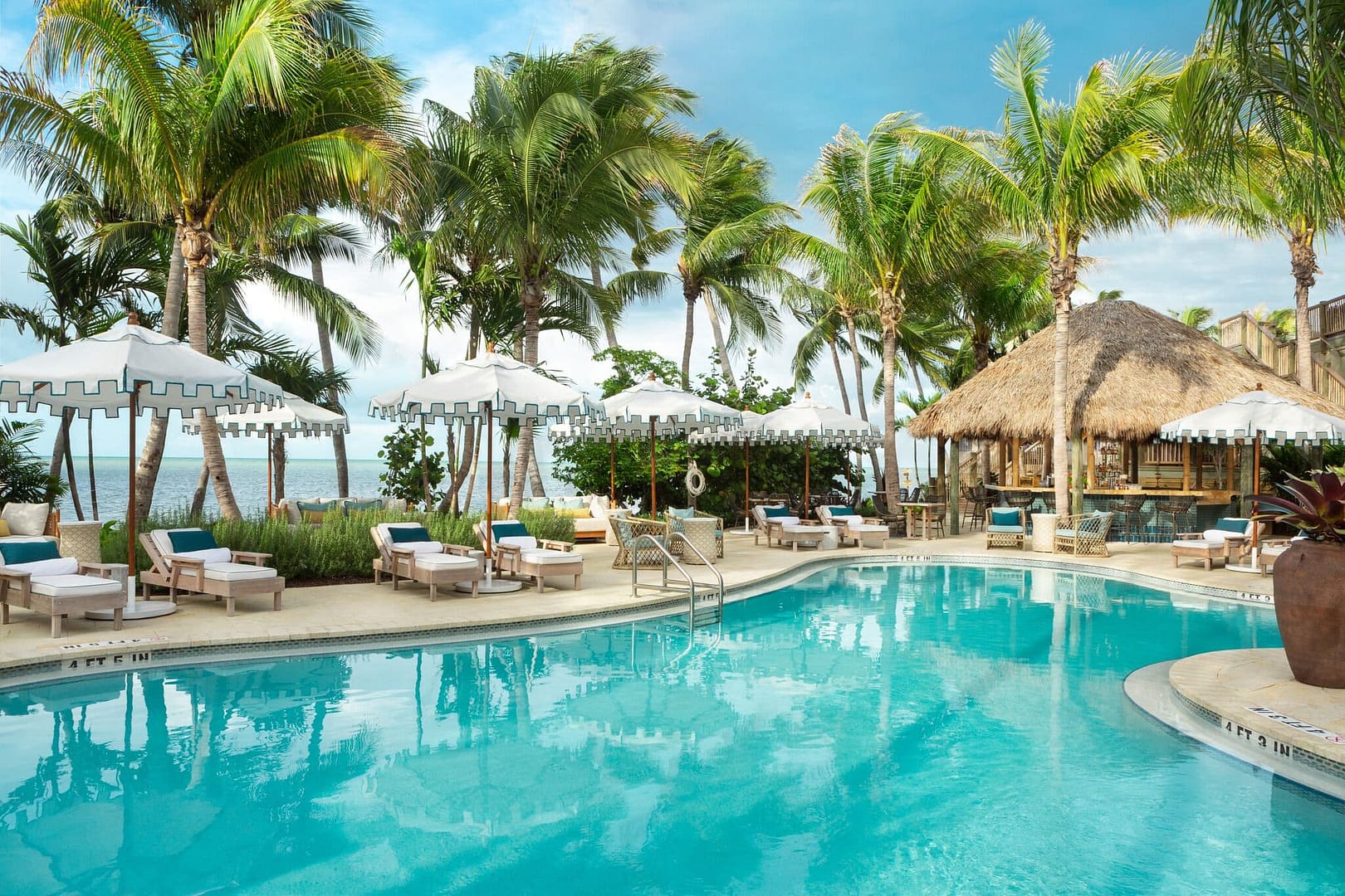 Pool view of Little Palm Island Resort & Spa