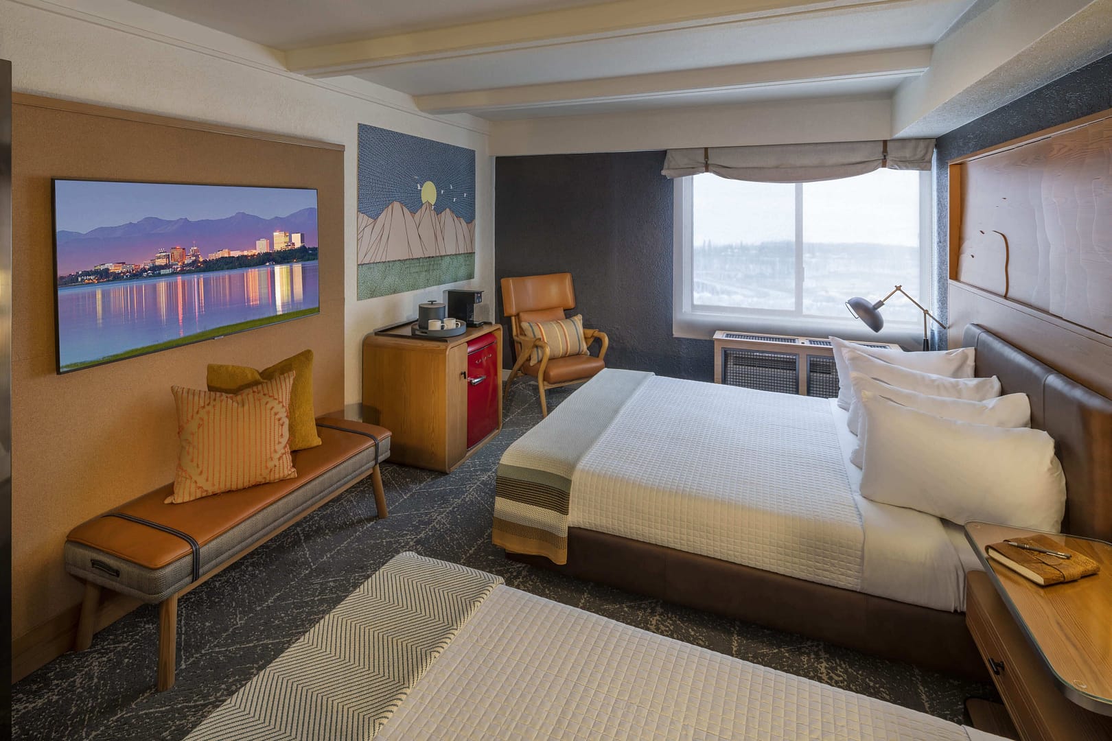Bedroom view of Aviator Hotel Anchorage