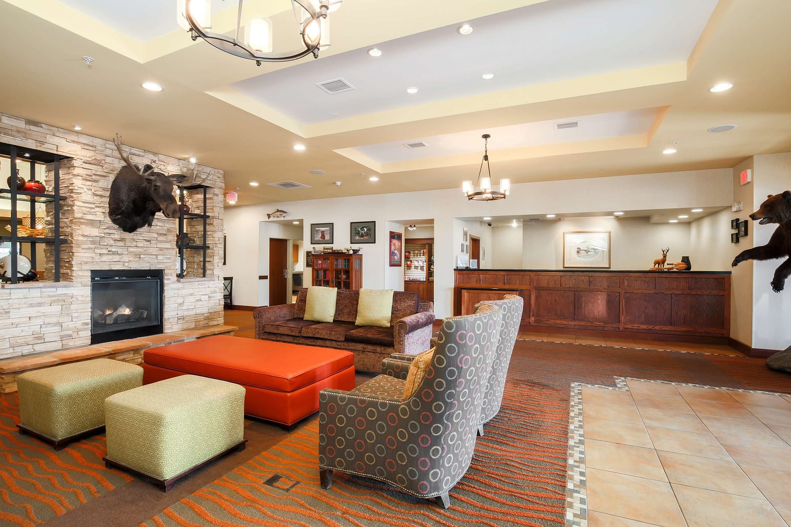 Lobby view of Homewood Suites by Hilton Anchorage