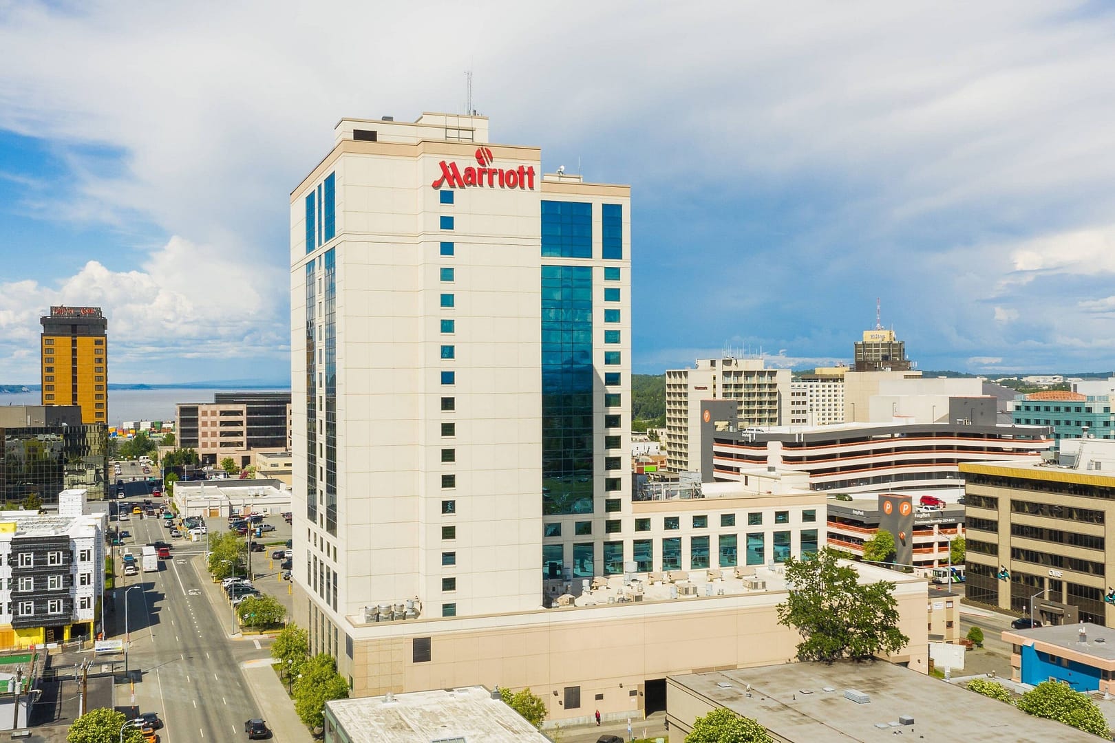 Building view of Marriott Anchorage Downtown