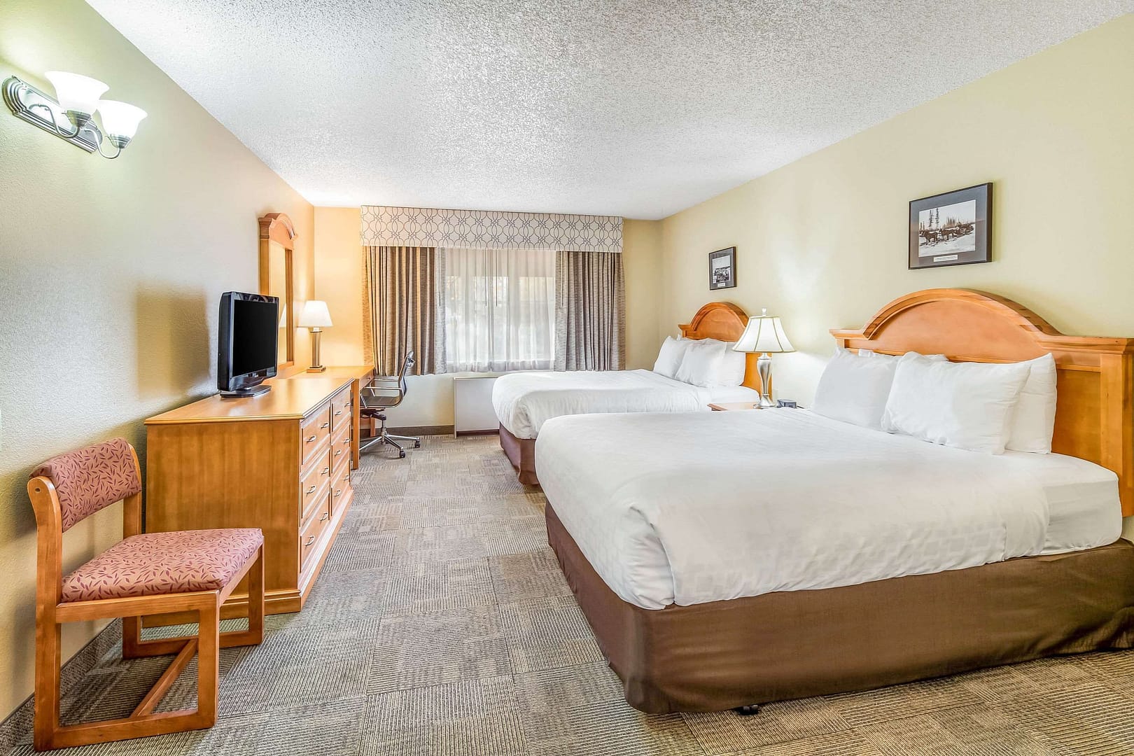 Bedroom view of Clarion Hotel & Suites Fairbanks near Ft. Wainwright