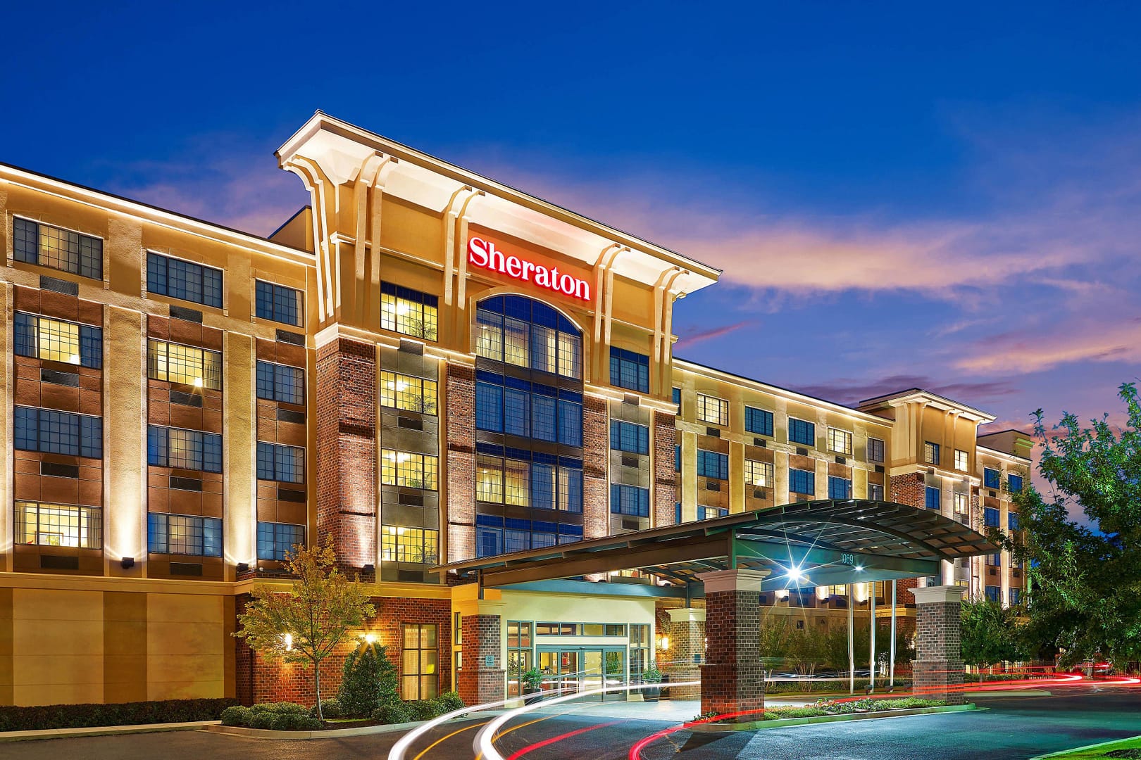 Building view of Sheraton Augusta Hotel