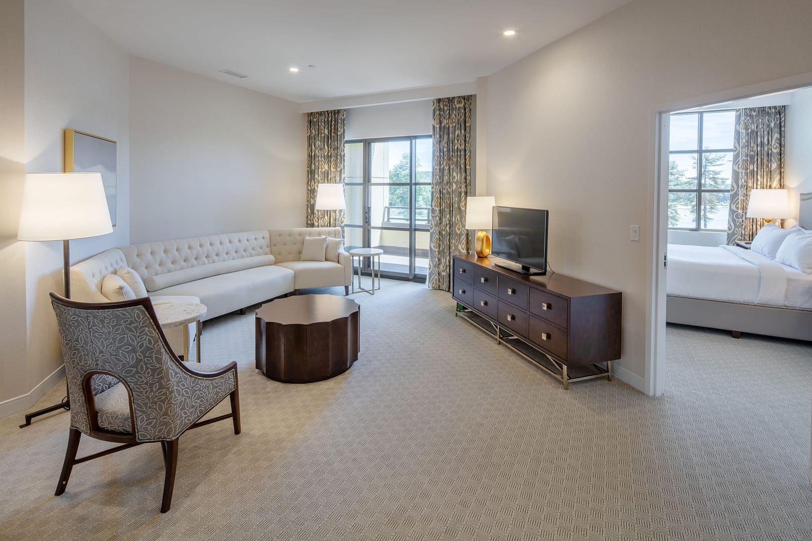 Living room view of Yo1 Longevity & Health Resorts, Catskills