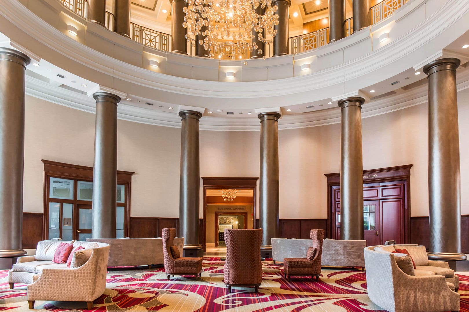 Lobby view of Omni Providence Hotel