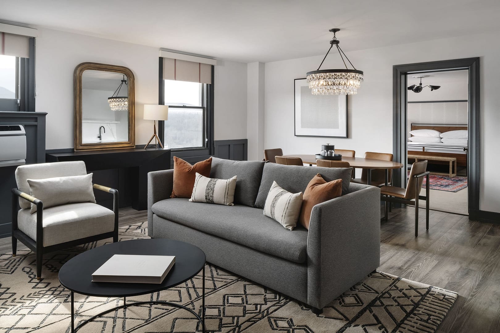 Living room view of Hotel Morgan