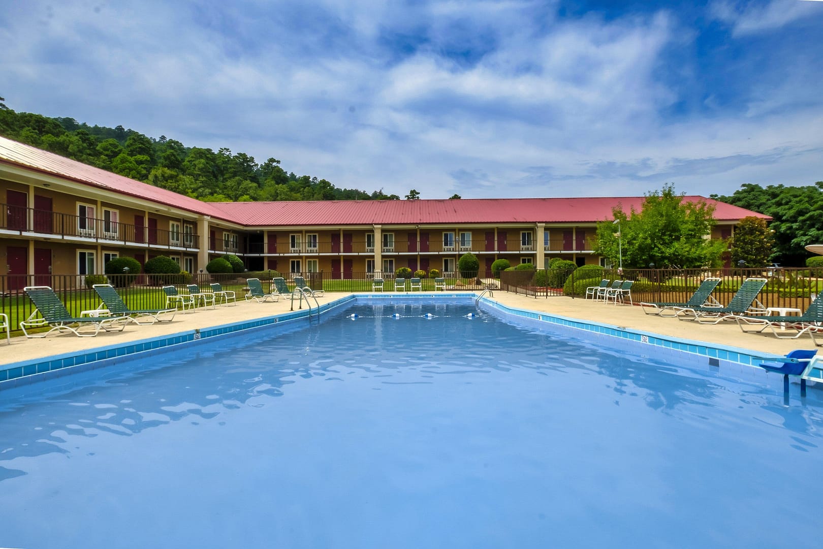 Pool view of Red Roof Inn Hot Springs