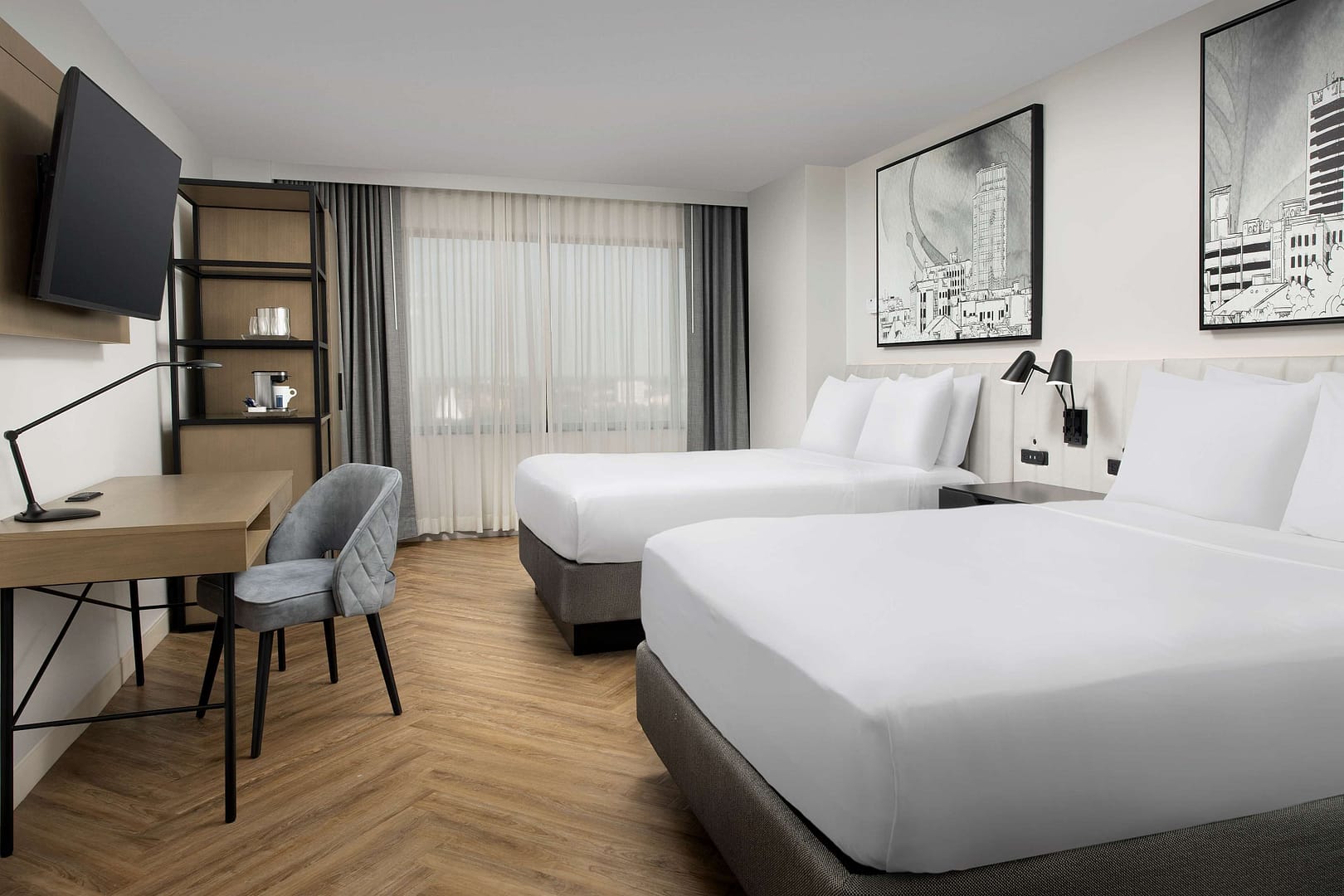 Bedroom view of Radisson Blu Fargo