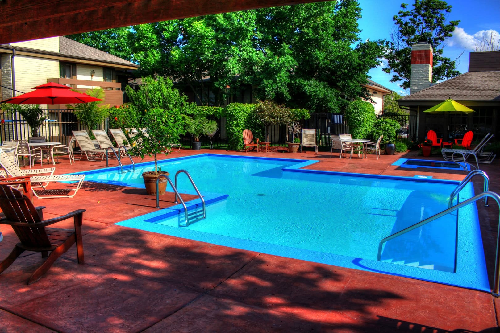 Pool view of The Inn at Tallgrass