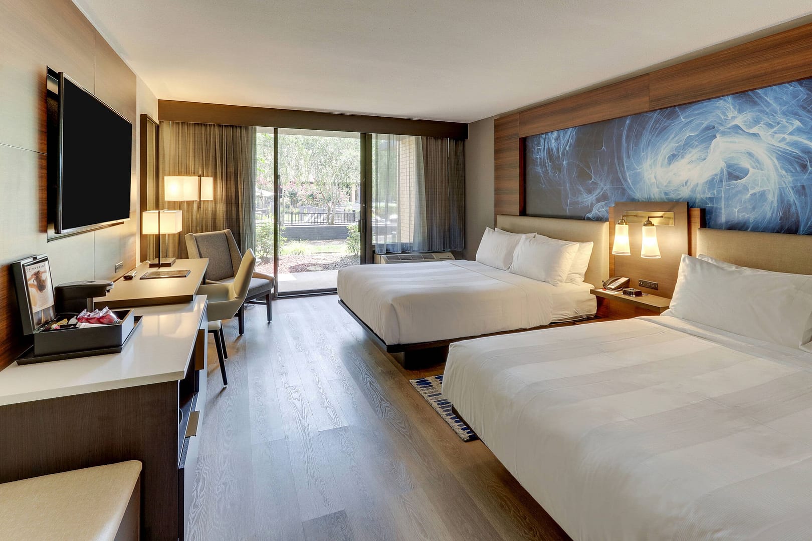 Bedroom view of Huntsville Marriott at the Space & Rocket Center