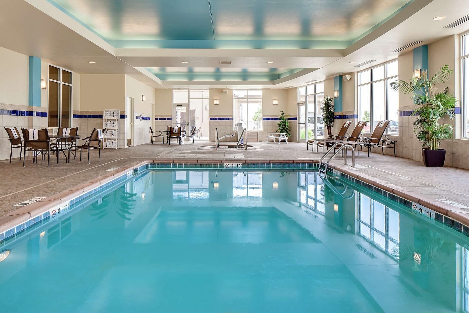 Pool view of Hilton Garden Inn Omaha East Council Bluffs