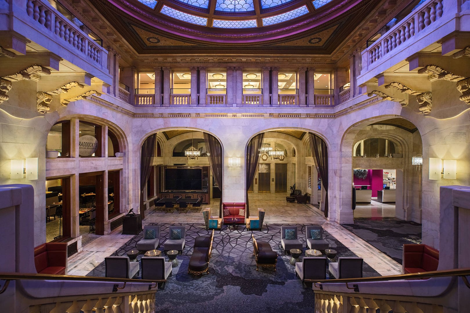 Lobby view of Renaissance Pittsburgh Hotel