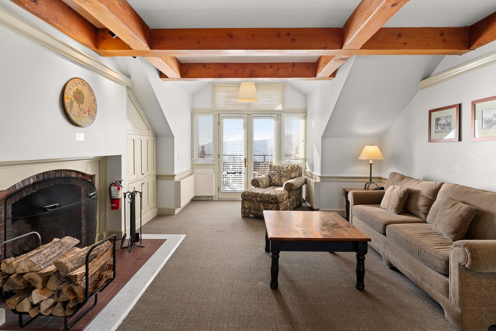 Living room view of Trapp Family Lodge Guest House