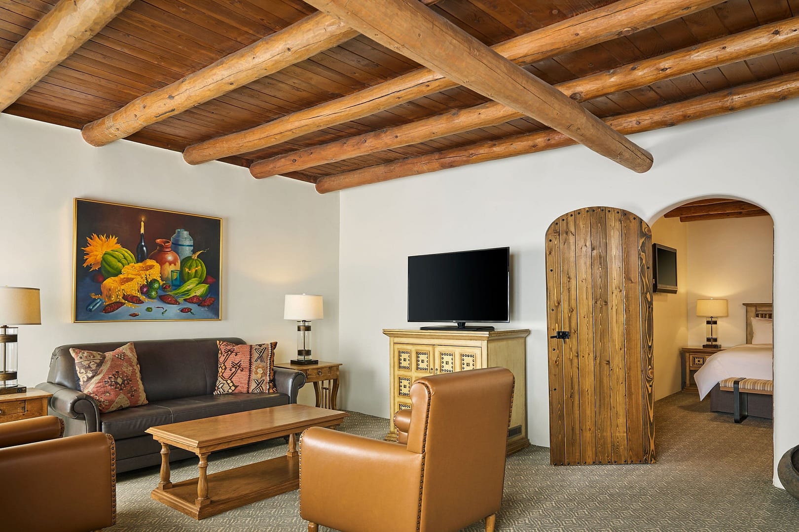 Living room view of La Posada de Santa Fe, a Tribute Portfolio Resort & Spa