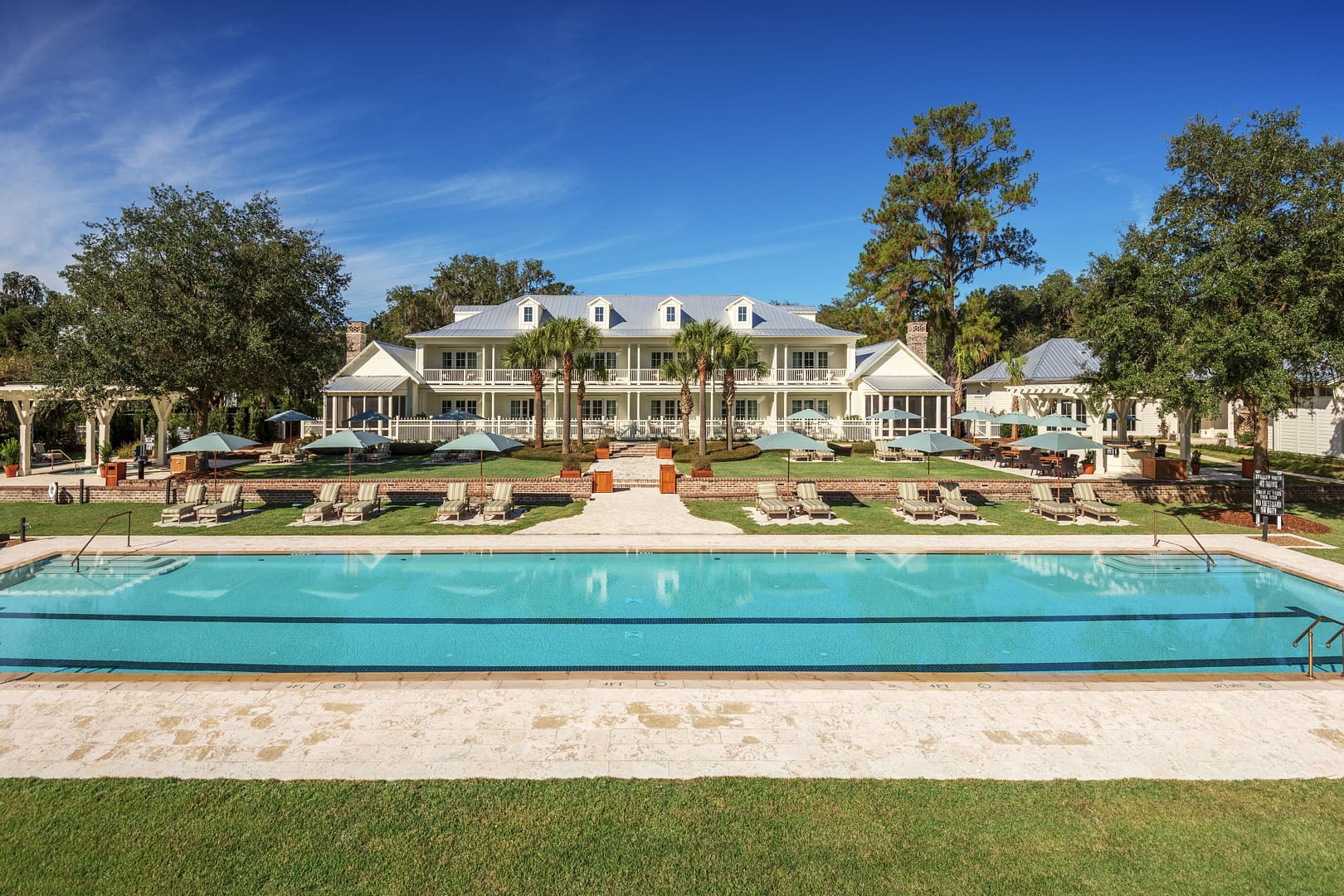 Pool view of Montage Palmetto Bluff