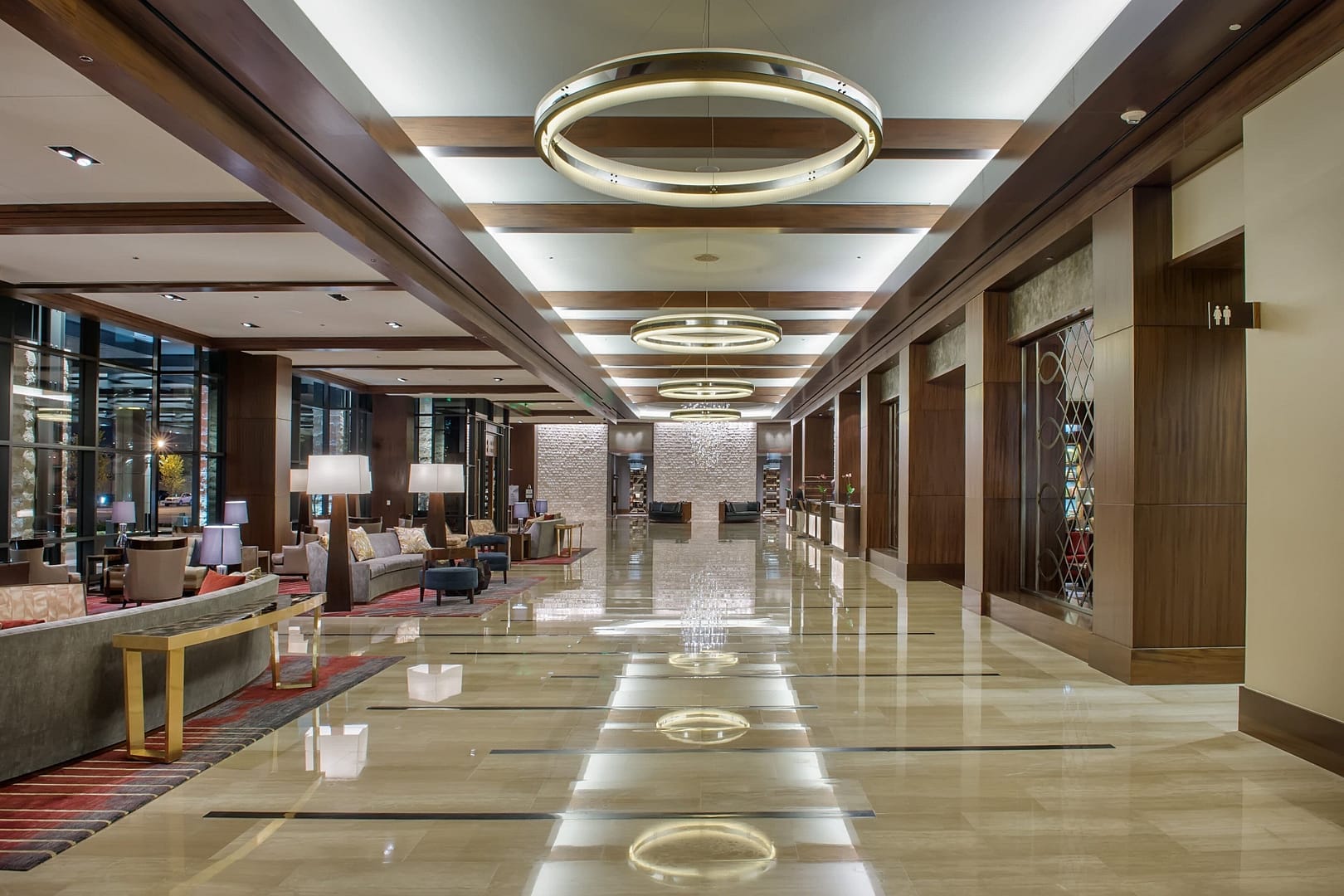 Lobby view of Omni Nashville Hotel