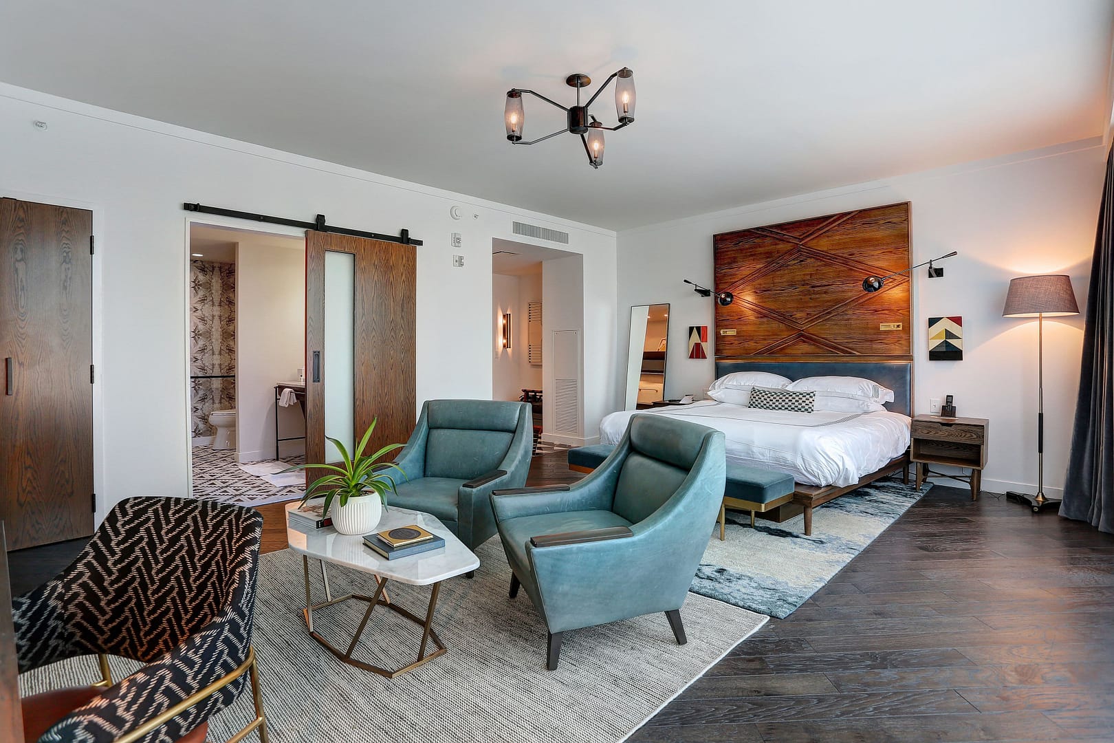 Bedroom view of Thompson Nashville, by Hyatt