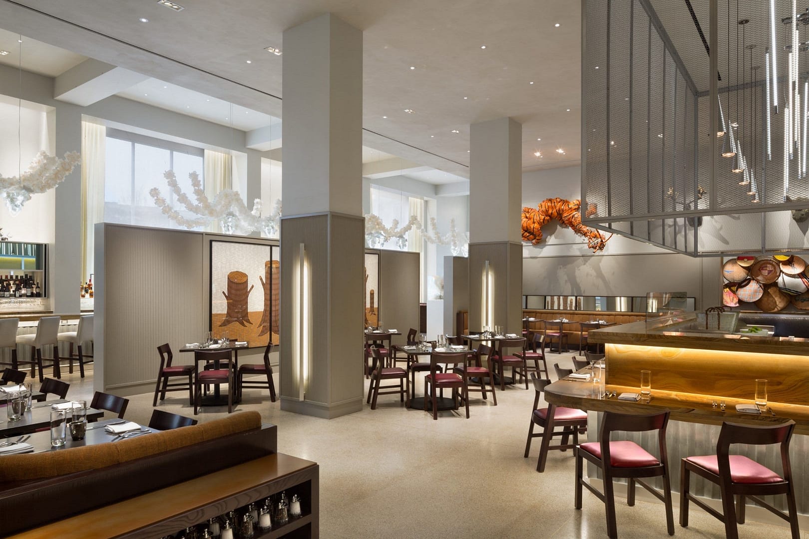 Restaurant view of 21c Museum Hotel Durham