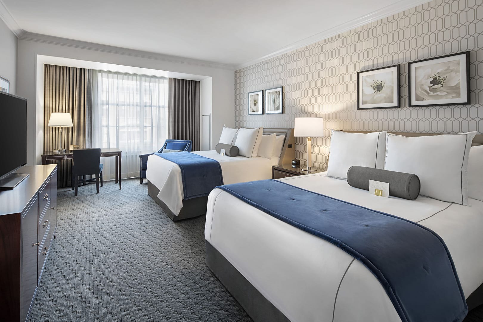 Bedroom view of The Hancock Hotel