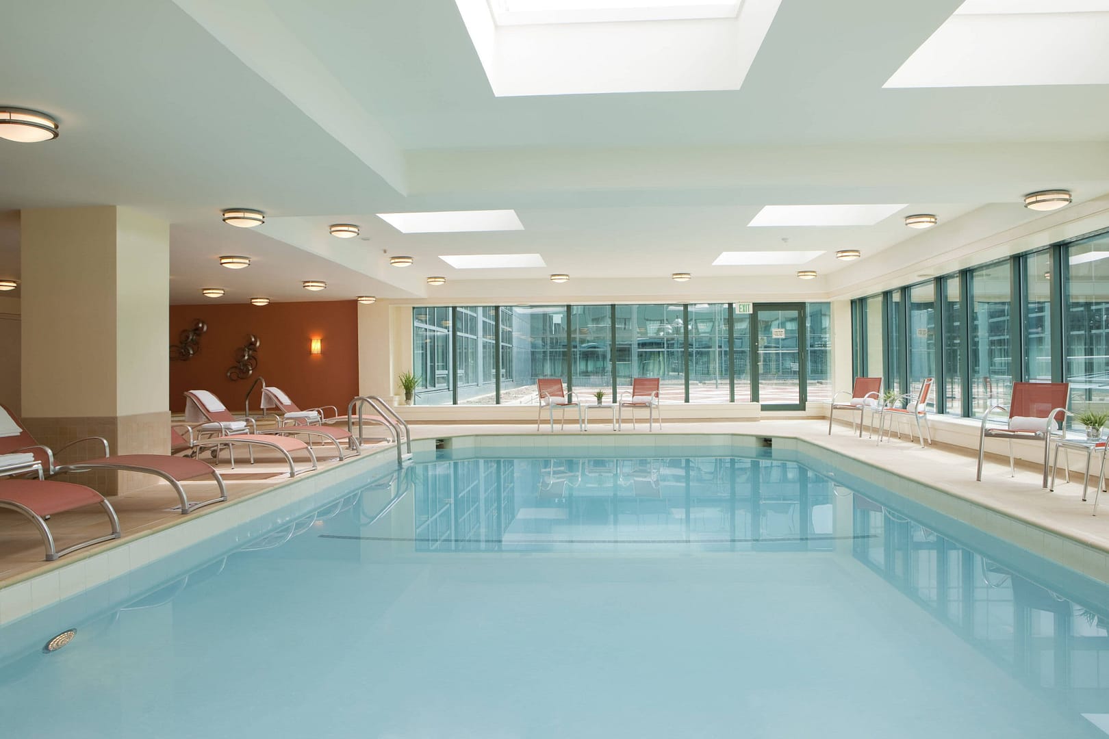 Pool view of Renaissance Baltimore Harborplace Hotel