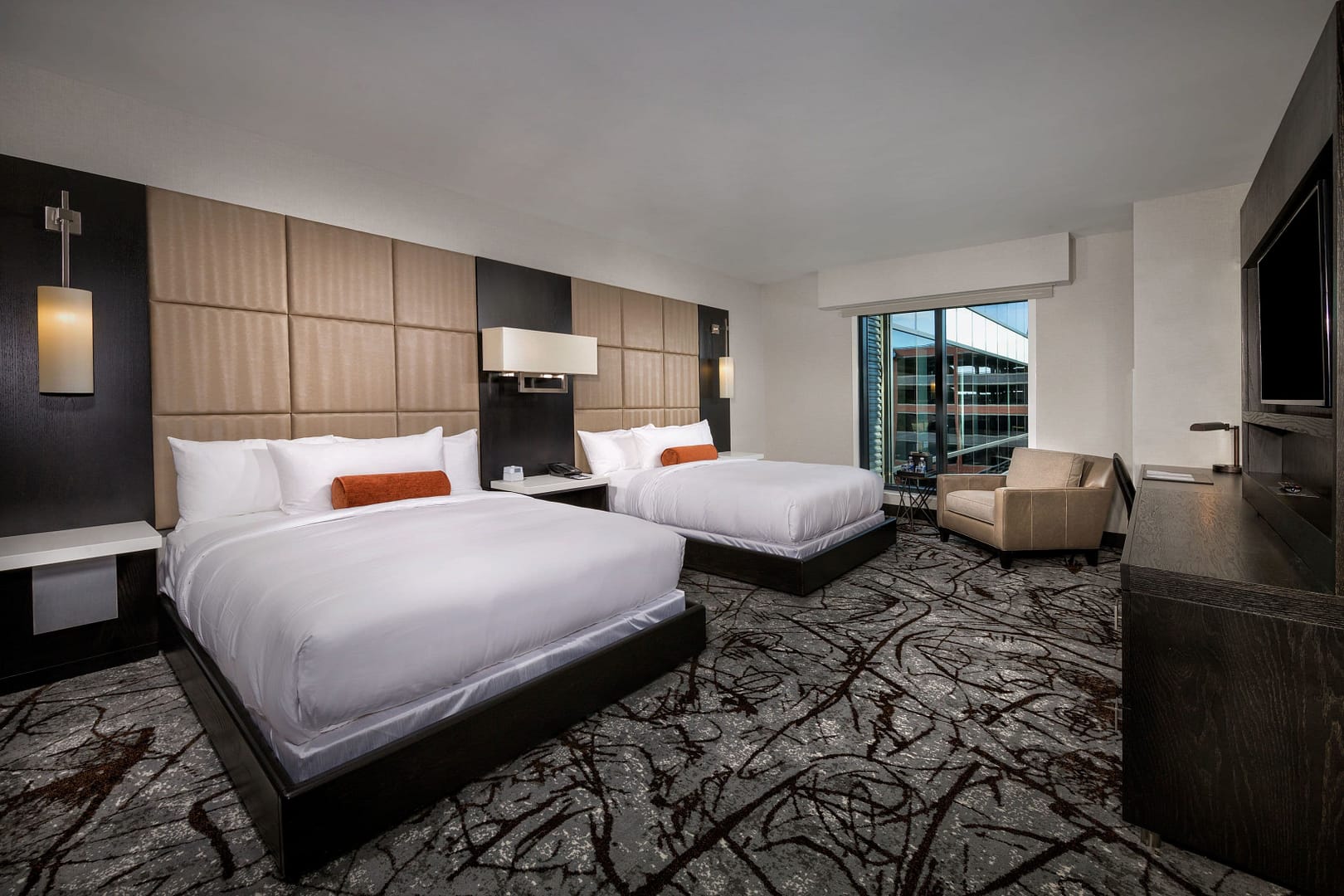 Bedroom view of The Hotel at the University of Maryland